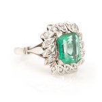 Schmuckset mit Diamant- und Turmalinbesatz