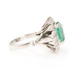 Schmuckset mit Diamant- und Turmalinbesatz