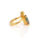 Turmalin-Diamantring