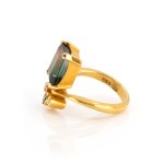 Turmalin-Diamantring