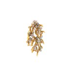 Schmuckset mit Opal-Perl- und Diamantbesatz