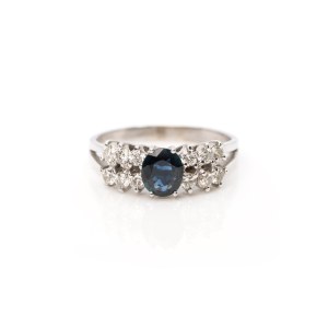 Saphir-Diamantring