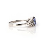 Tansanit-Diamantring