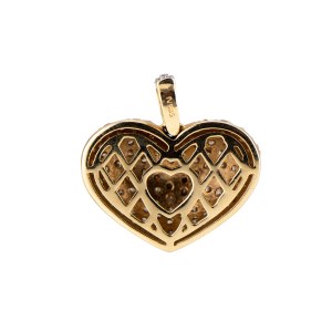 Herzanhänger mit Diamantbesatz