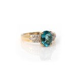 Blautopas-Diamantring