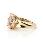 Ring und Anhänger mit Morganitbesatz