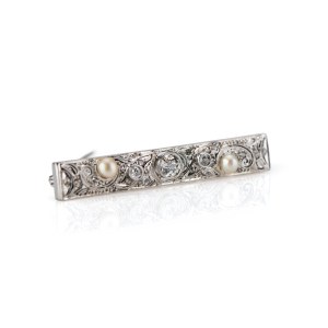 Diamant-Perlbrosche