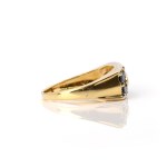Saphir-Diamantring