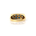 Saphir-Diamantring