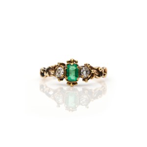 Smaragd-Diamantring