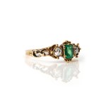 Smaragd-Diamantring