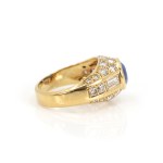 Saphir-Diamantring