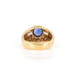 Saphir-Diamantring
