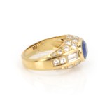 Saphir-Diamantring