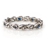 Saphir-Diamantarmband