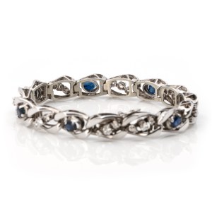 Saphir-Diamantarmband
