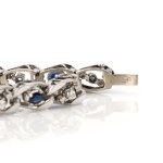 Saphir-Diamantarmband