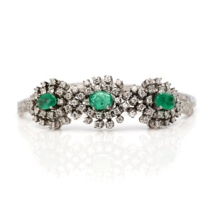 Smaragd-Diamant-Armband