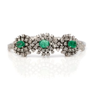 Smaragd-Diamant-Armband