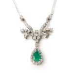 Smaragd-Diamant-Collier