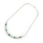 Smaragd-Diamant-Collier