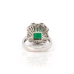 Smaragd-Diamant-Ring