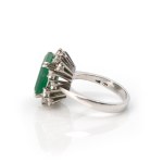 Smaragd-Diamant-Ring