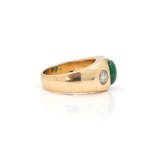 Smaragd-Diamant-Ring