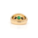 Smaragd-Diamant-Ring