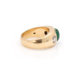 Smaragd-Diamant-Ring