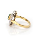 Smaragd-Diamant-Ring