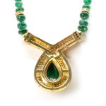 Smaragd-Diamant-Collier