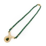 Smaragd-Diamant-Collier