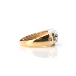 Blautops-Diamantring