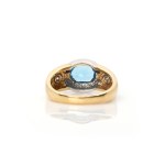 Blautops-Diamantring