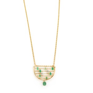 Smaragd-Diamantcollier