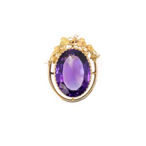 Anhänger mit großem Amethyst