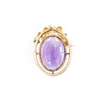 Anhänger mit großem Amethyst