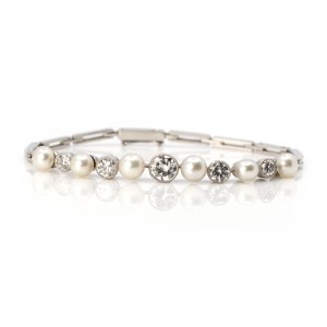 Perl-Diamant-Armband