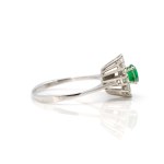 Smaragd-Diamant-Ring