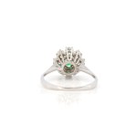 Smaragd-Diamant-Ring