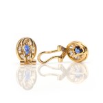 Saphir-Diamant-Ohrstecker