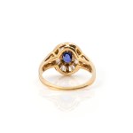 Saphir-Diamant-Ring