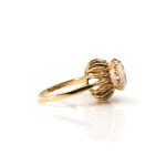 Goldtopas-Set, bestehend aus Ring und Ohrringen
