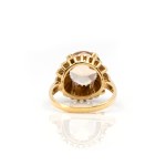 Goldtopas-Set, bestehend aus Ring und Ohrringen