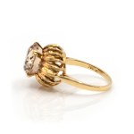 Goldtopas-Set, bestehend aus Ring und Ohrringen