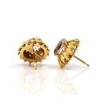 Goldtopas-Set, bestehend aus Ring und Ohrringen