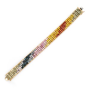 Armband und Memoryring mit Edelsteinbesatz