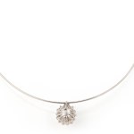Collier mit Perl-Diamantanhänger