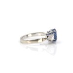 Saphir-Diamantring